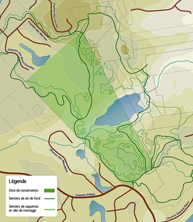 La carte du secteur que l’HÉPAN veut acquérir.