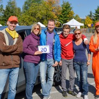 Les gagnants de la troisième place : Alain Brousseau, Julie Lessard, Jason Gauthier, Alexandre Goyette et Josée Rainville