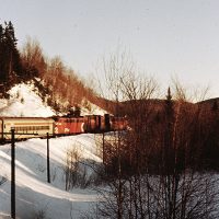 P’Tit Train du Nord, hiver 1978 – Photo : Jean-Guy Joubert